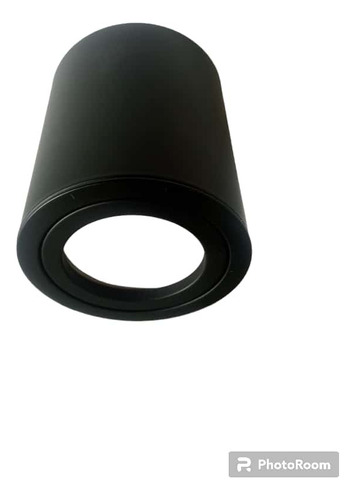 Aplique Led Gu10 Tipo Cilidro Sup 71mm 80mm Negro. Lum-180