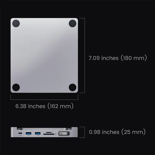 Invzi Maghub Hub Usb C 8 En 1 Para iMac 24 Pulgadas 2021 202