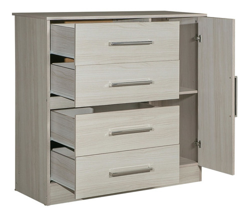 Juego De Dormitorio Bebes Niños Combo Comoda + Ropero Marfil