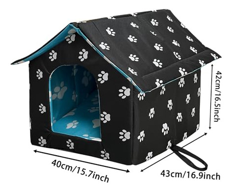 Cama Suave E Impermeable Con Almohadilla, Plegable Y Cálida
