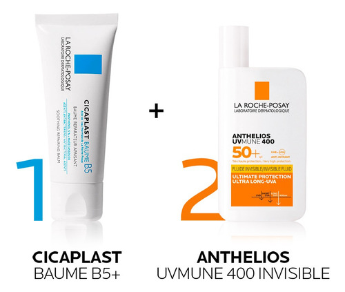 Combo Anthelios Uvmune Fps 50 + Cicaplast Baume B5 Momento De Aplicación Día/noche Tipo De Piel Todo Tipo De Piel