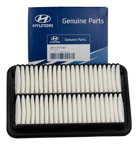 Filtro De Ar Do Motor Hb20 1.0 2012 A 2023 Original Hyundai