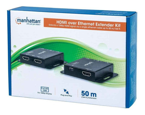 Kit Extensor De Hdmi Sobre Ethernet Manhattan 207461