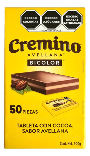 Chocolate Cremino Bicolor | Caja 50 Pzas 900 G
