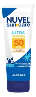 Protector Solar En Crema Nuvel Suncare Fps 50 Ultra Protection 120ml