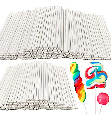 400pcs De 4 Pulgadas En Blanco Lollipop Sticks Torta Hace Es