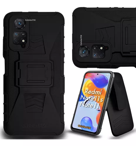 Funda Protector P/ Redmi Note 11s / Note 11, Uso Rudo + Clip