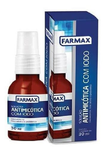 Antimicótica Farmax 30ml Contra Fungos Nas Unhas Com Iodo