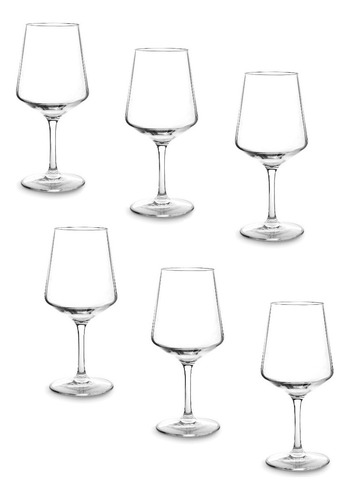 Set De 6 Copas Para Vino De Tritan -plastico Libre Bpa Lacor Color No Aplica