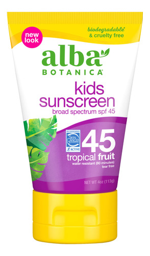 Alba Botanica Hawaiian, Protector Solar, 4 Onza.