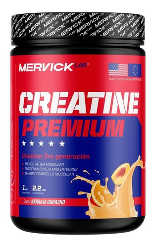 Creatina Premium 1 Kg Con Glutamina Y Taurina Mervick