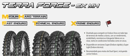 Cubierta Delantera 90/100-21 Mitas Terra Force Ex Mh Super
