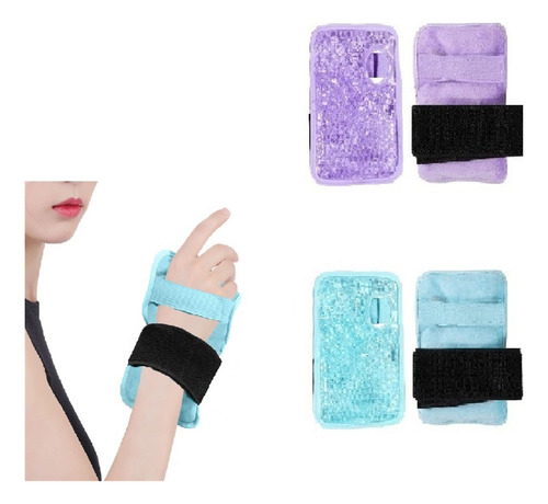 (bl) Bolsa De Gelo Prática Beads Ice Pack Com Alça Quente E