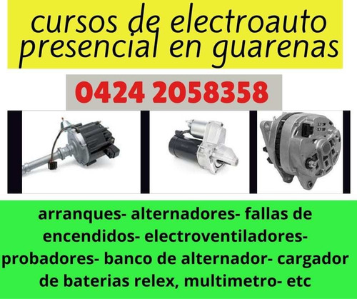 Imagen 1 de 2 de Curso De Electroauto Presencial En Guarenas