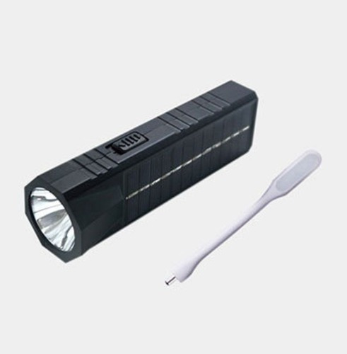 Linterna Recargable Solar Led Potencia 3w Luz Ajustable