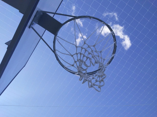 Rede De Basquete Oficial (par) Fio 6mm Seda Poliéster