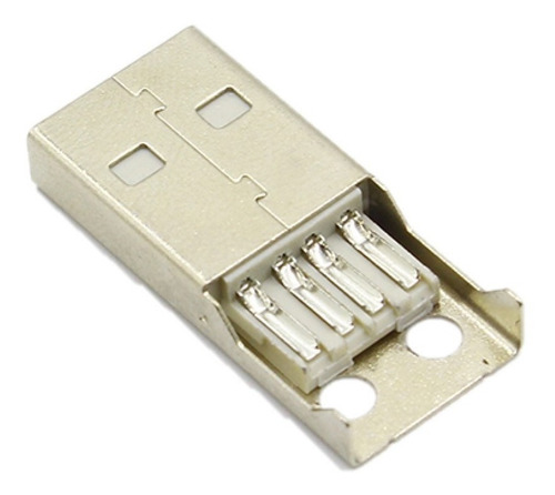 Imagen 4 de 5 de 5 Piezas Conector Usb Cubierta De Plástico Macho Para Soldar