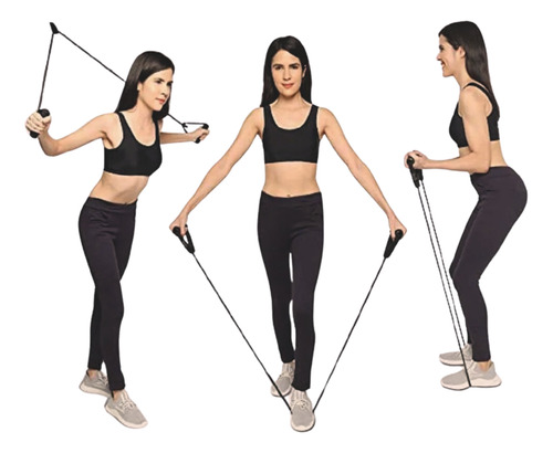 Set De Ligas De Resistencia Para Ejercicio En Casa 11 Pzs