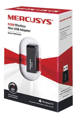 Adaptador Wifi Inalambrico Usb 2.0 De 300 Mbps 2.4 Ghz