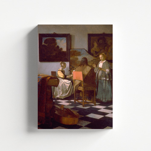 Cuadro Decorativo Canvas 25*30cm Arte Vermeer Concierto