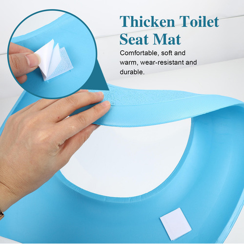 Funda De Asiento De Inodoro Transpirable, Cojín De Asiento D