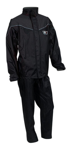 Impermeable R7 Racing Premium Negro Moteros