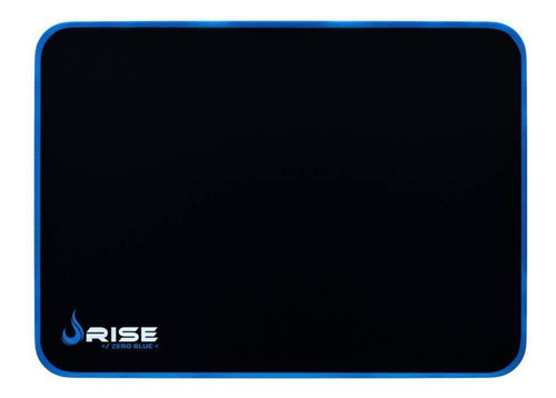 Imagem 1 de 2 de Mouse Pad gamer Rise Mode Gaming Zero de fibra e borracha m 210mm x 290mm x 3mm preto/azul