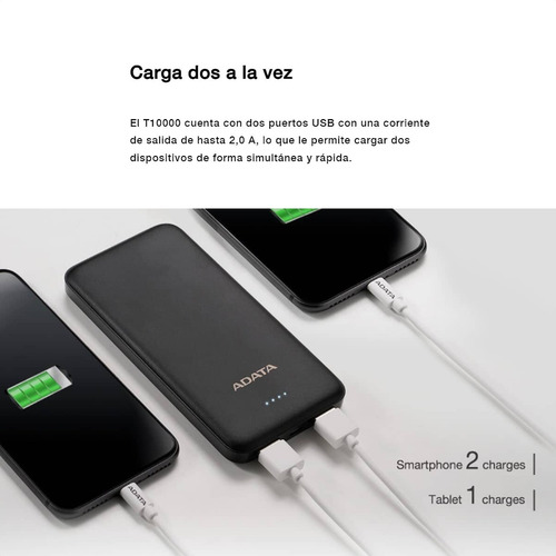Imagen 7 de 10 de Cargador Portátil Power Bank 10000mah / Compacto Y Delgado