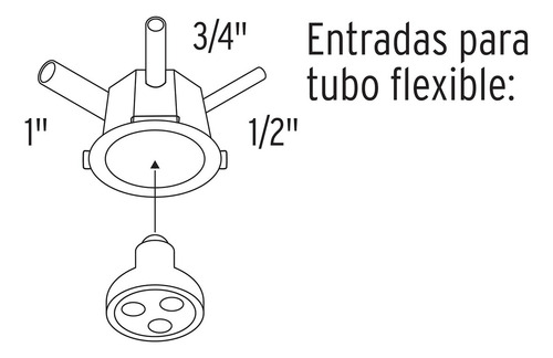 Bote Integral 10 Cm Aro Interno 8 Cm Volteck 48374