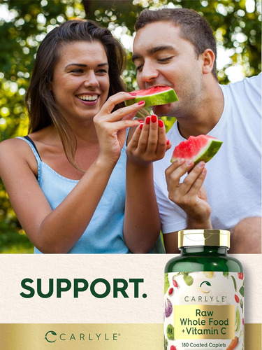 Carlyle Multivitamínico Whole Food + Vitamina C Con 180 Tabs