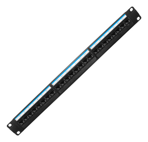 Patch Panel Com 24 Portas E 24 Keystones Rj45 Cat6