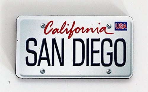 San Diego California Placa De Madera Imán 3  X 1,5 