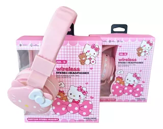 Audifonos Inalambricos Headphones De Hello Kitty Rosas