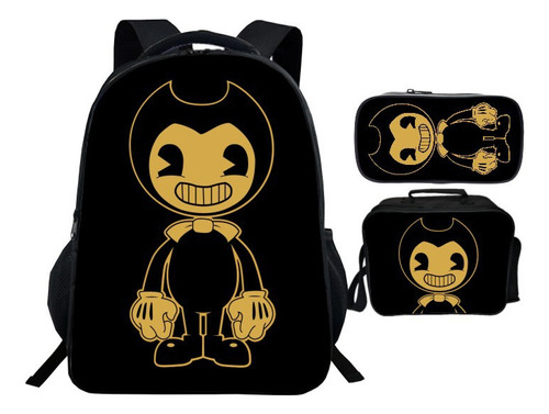 Mochila De Lonchera Con Bolígrafo De Dibujos Animados Bendy Bandi Y