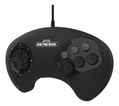 Retro -bit Big6 Usb Arcade Controller Pad Para Sega Genesis
