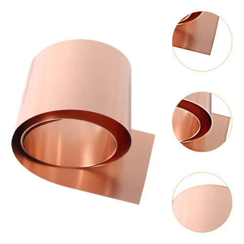 3 Rollo De Lámina De Cobre, Placa De Lámina De Metal, 0,1