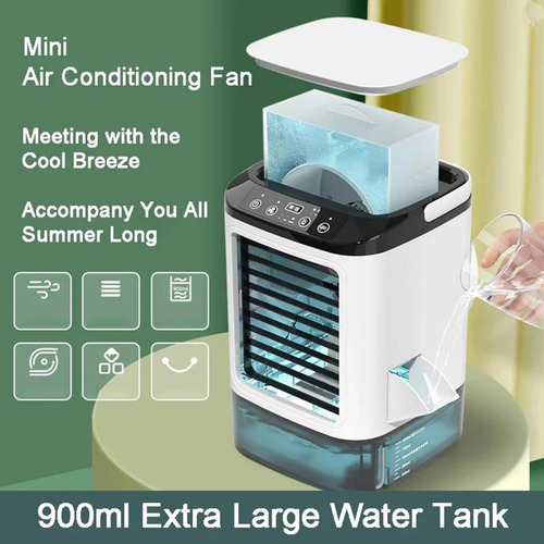 Clima Portatil Enfriador De Aire Mini Ventilador Frio Coler