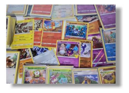 Lote Pokemon 50 Cartas Originales Más 1 Holo Y 1 Reverse 