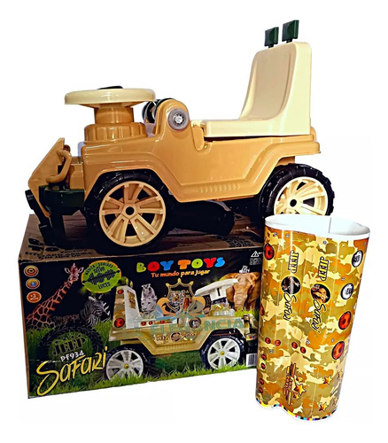 Carro Montable Jeep Safari Juguete Niños 57cm Boy Toys Nuevo