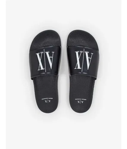 Sandalias Armani Exchange Originales Nro 25. Negras Cuotas sin
