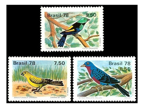 Fauna - Pájaros - Brasil 1978 - Serie Mint - Yv 1310-12