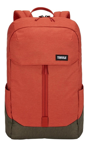 Imagem 2 de 9 de Mochila Para Notebook Lithos 20 L - Rooibos/forest - Thule