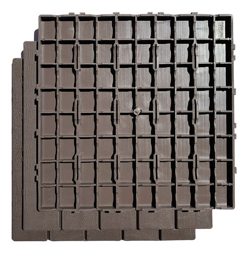 Kit Piscina Com 6 Decks 30x30 Cobre 0,54 M² 60x60 Cm