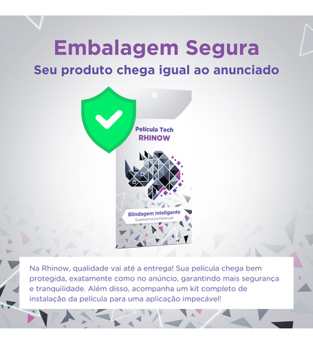 Película Tech Vidro Para iPhone 16 Plus (rhinow)
