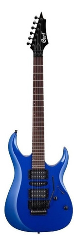 Guitarra eléctrica Cort X Series X250 de caoba kona blue con diapasón de jatoba