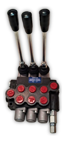 Válvula O Comando Hidráulico Manual 3cuerpos 40lts Monoblock
