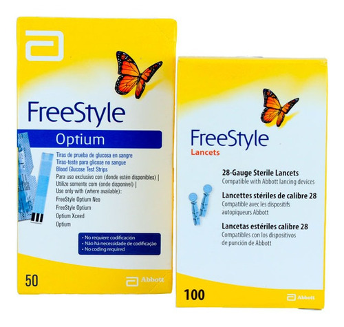 Pack Freestyle! 50 Cintas + 100 Lancetas