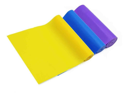 3 Bandas Ligas Elásticas Ejercicios Pilates - Kit 3 Niveles.