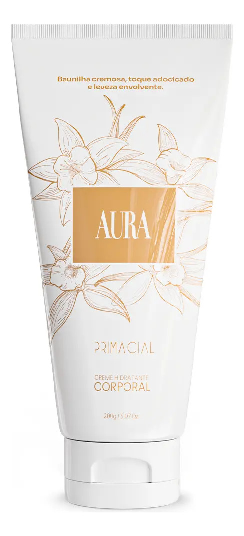 Creme Hidratante Corporal Aura 200g By Primacial Baunilha
