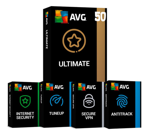 Antivirus Avg Ultimate | 50 Dispositivos | 1 Año